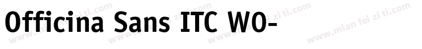 Officina Sans ITC W0字体转换